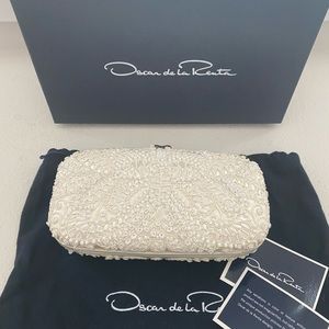 Oscar de la renta bridal clutch